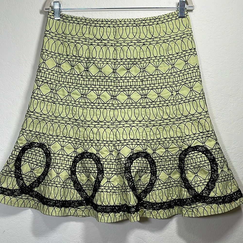Nanette Lenore Embroidered Skirt Size 4